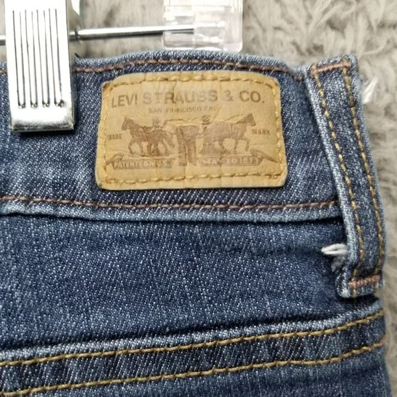 Levis Jeans Womens 12 Blue  515 Bootcut Mid Rise Stretch V Pocket - Picture 10 of 13